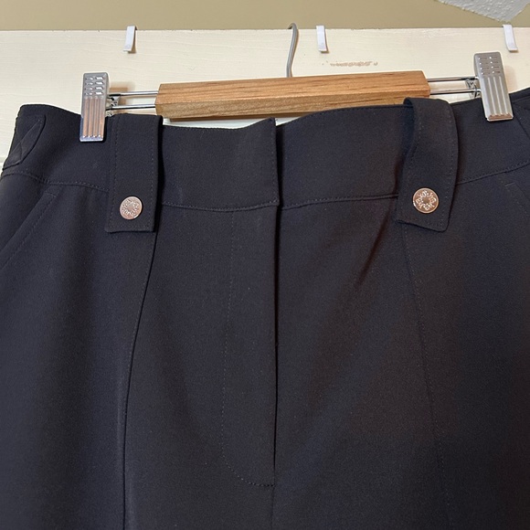 White House Black Market Black Wide-Leg Trousers - Picture 2 of 8